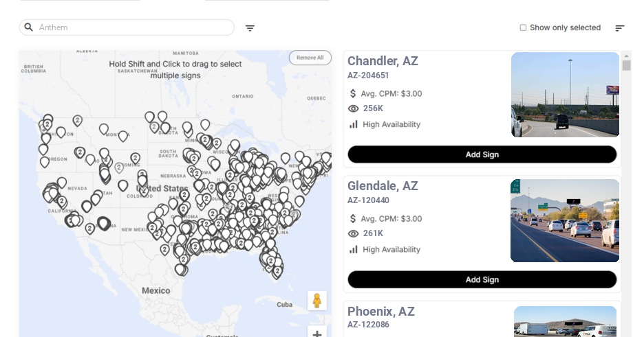 Infographic showing key insights and demographics for Arizona, Anthem Az