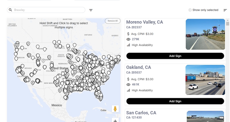 Infographic showing key insights and demographics for California, Brawley Ca