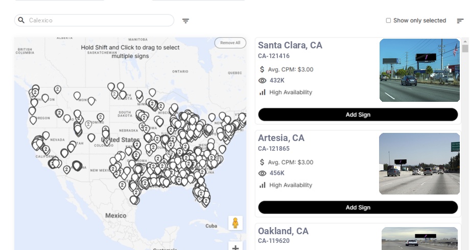 Infographic showing key insights and demographics for California, Calexico Ca