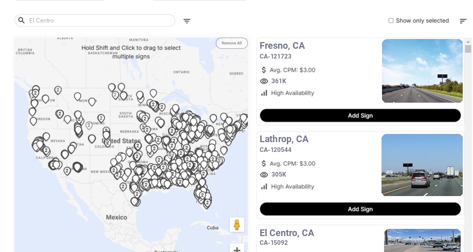 Infographic showing key insights and demographics for California, El Centro Ca