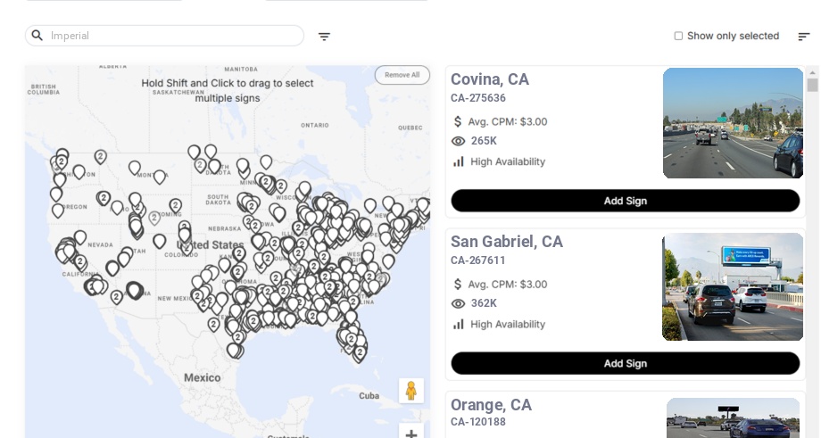 Infographic showing key insights and demographics for California, Imperial Ca