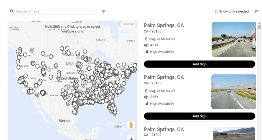 Infographic showing key insights and demographics for California, Rancho Mirage Ca