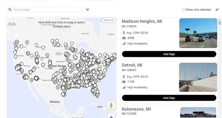 Infographic showing key insights and demographics for Michigan, Grand Ledge Mi