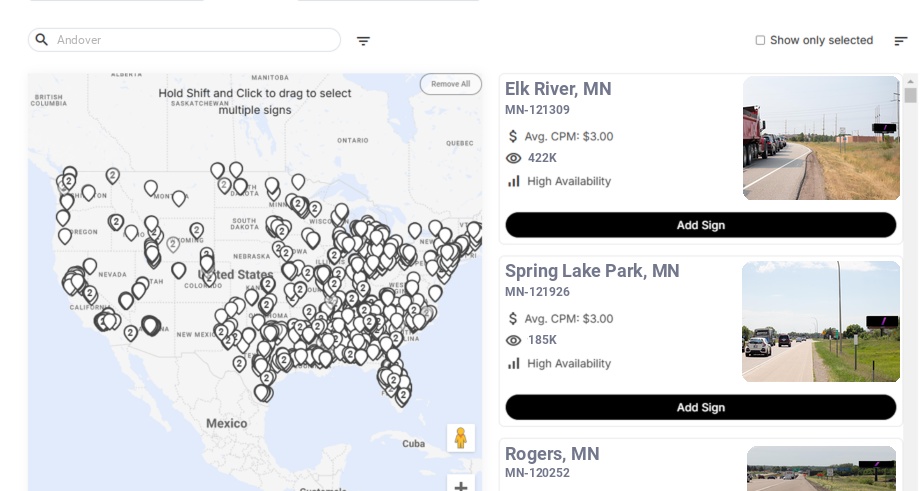 Infographic showing key insights and demographics for Minnesota, Andover Mn