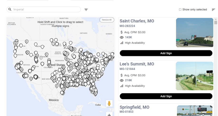 Infographic showing key insights and demographics for Missouri, Imperial Mo