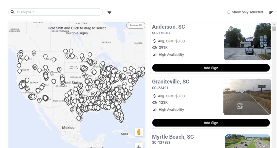 Infographic showing key insights and demographics for South Carolina, Bishopville Sc