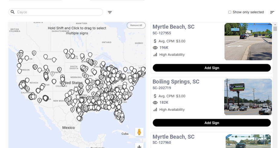 Infographic showing key insights and demographics for South Carolina, Cayce Sc