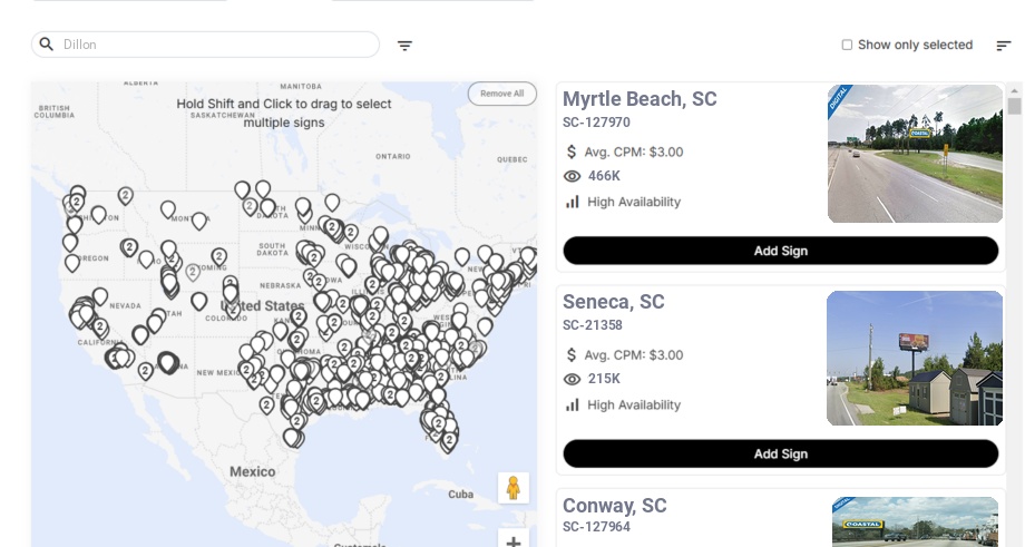 Infographic showing key insights and demographics for South Carolina, Dillon Sc