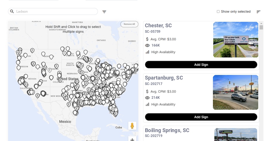 Infographic showing key insights and demographics for South Carolina, Ladson Sc