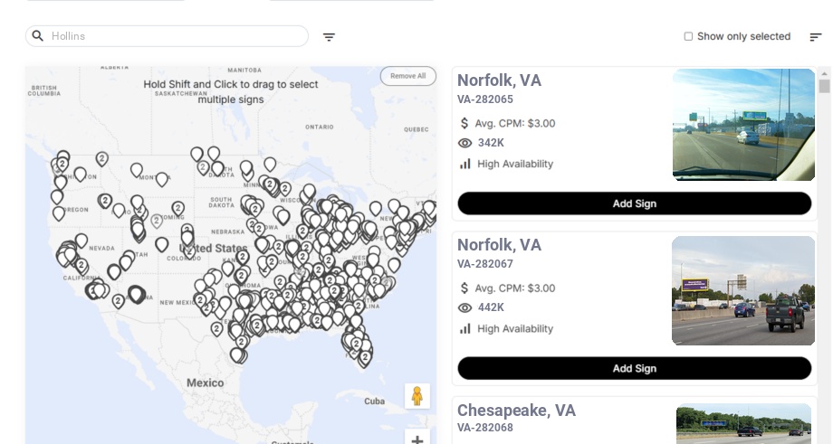 Infographic showing key insights and demographics for Virginia, Hollins Va