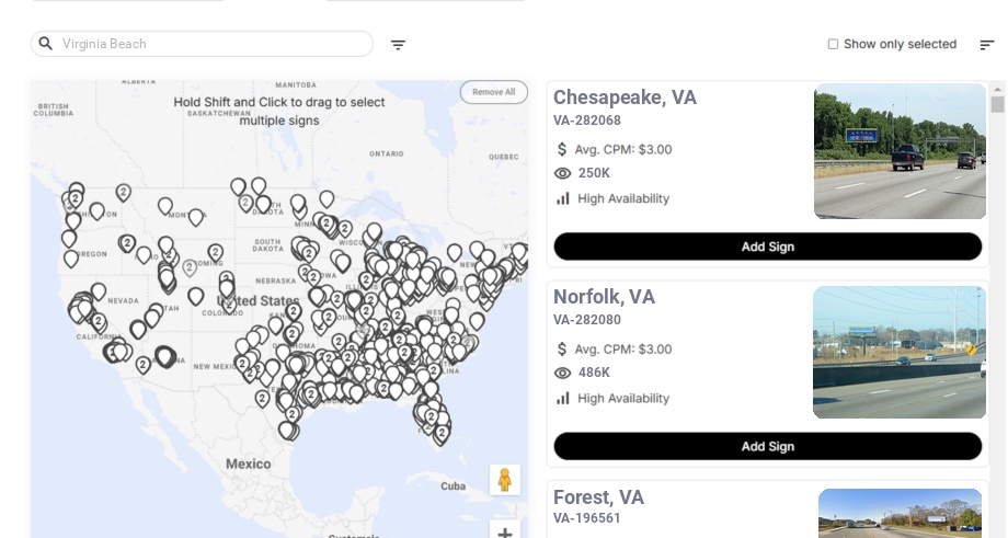 Infographic showing key insights and demographics for Virginia, Virginia Beach Va