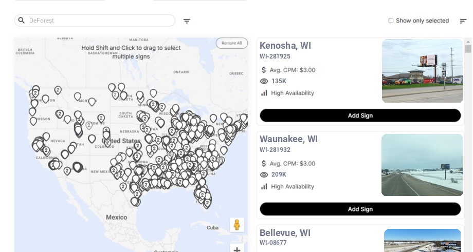 Infographic showing key insights and demographics for Wisconsin, Deforest Wi