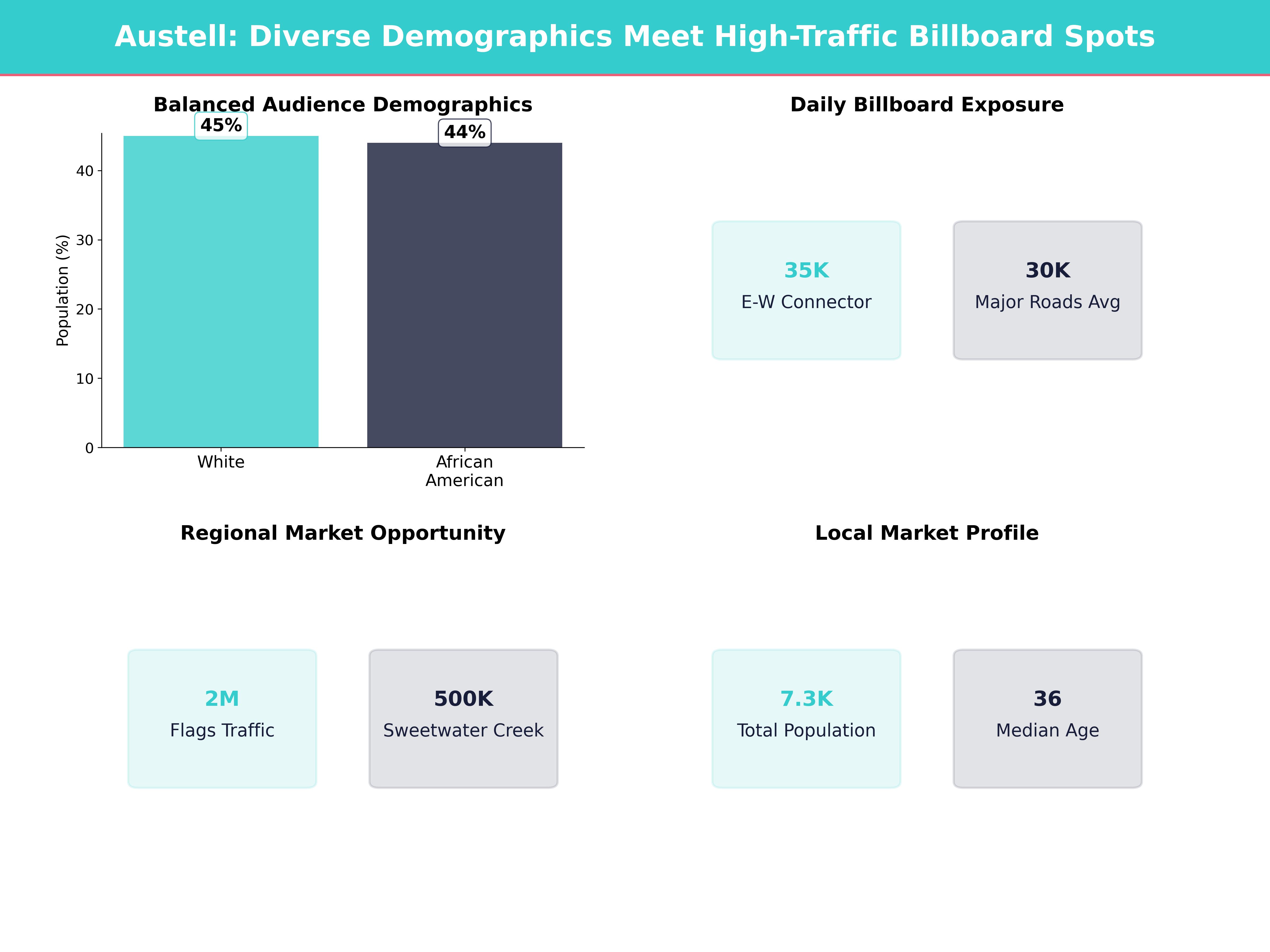 Infographic showing key insights and demographics for Georgia, Austell
