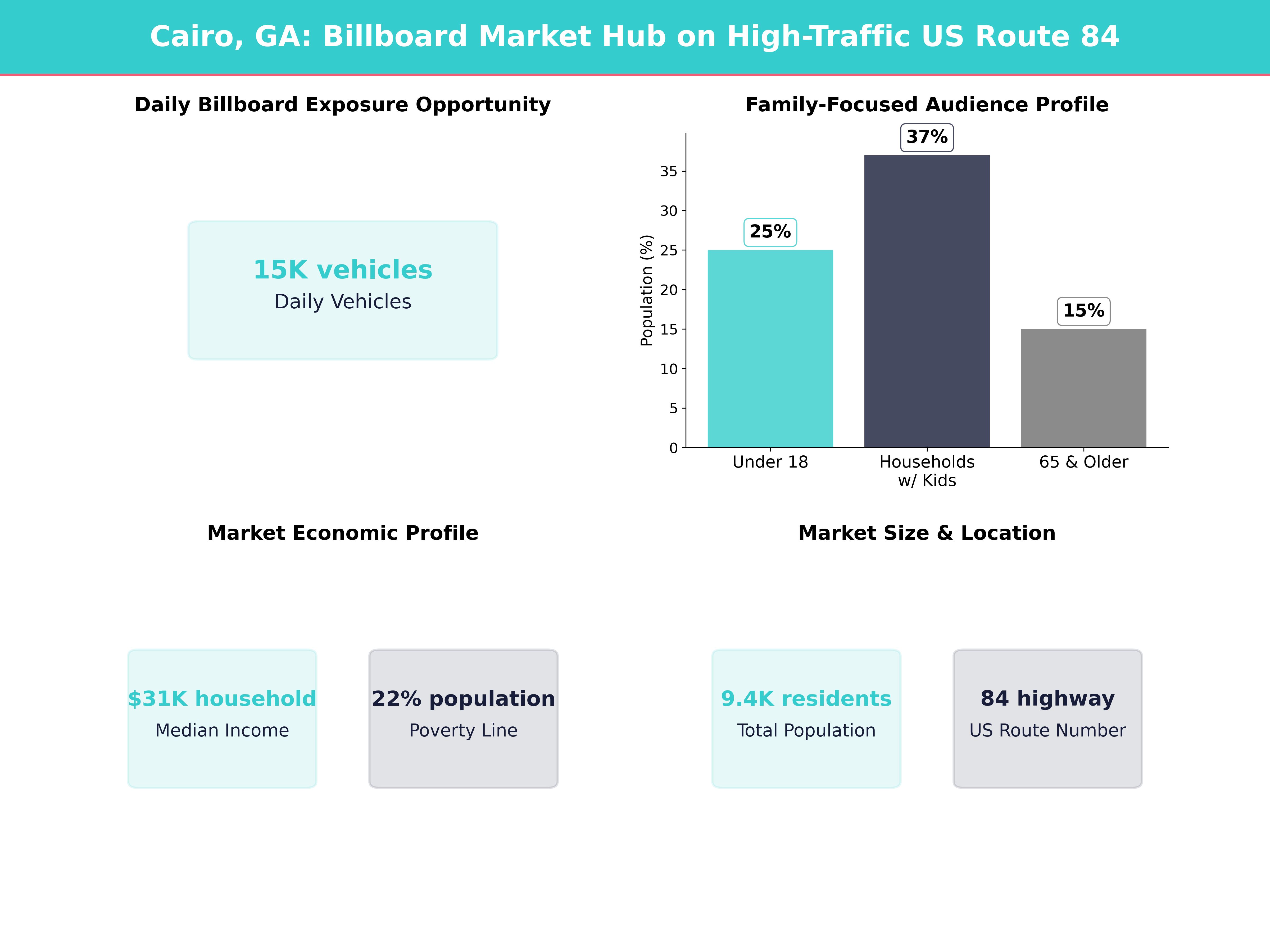 Infographic showing key insights and demographics for Georgia, Cairo