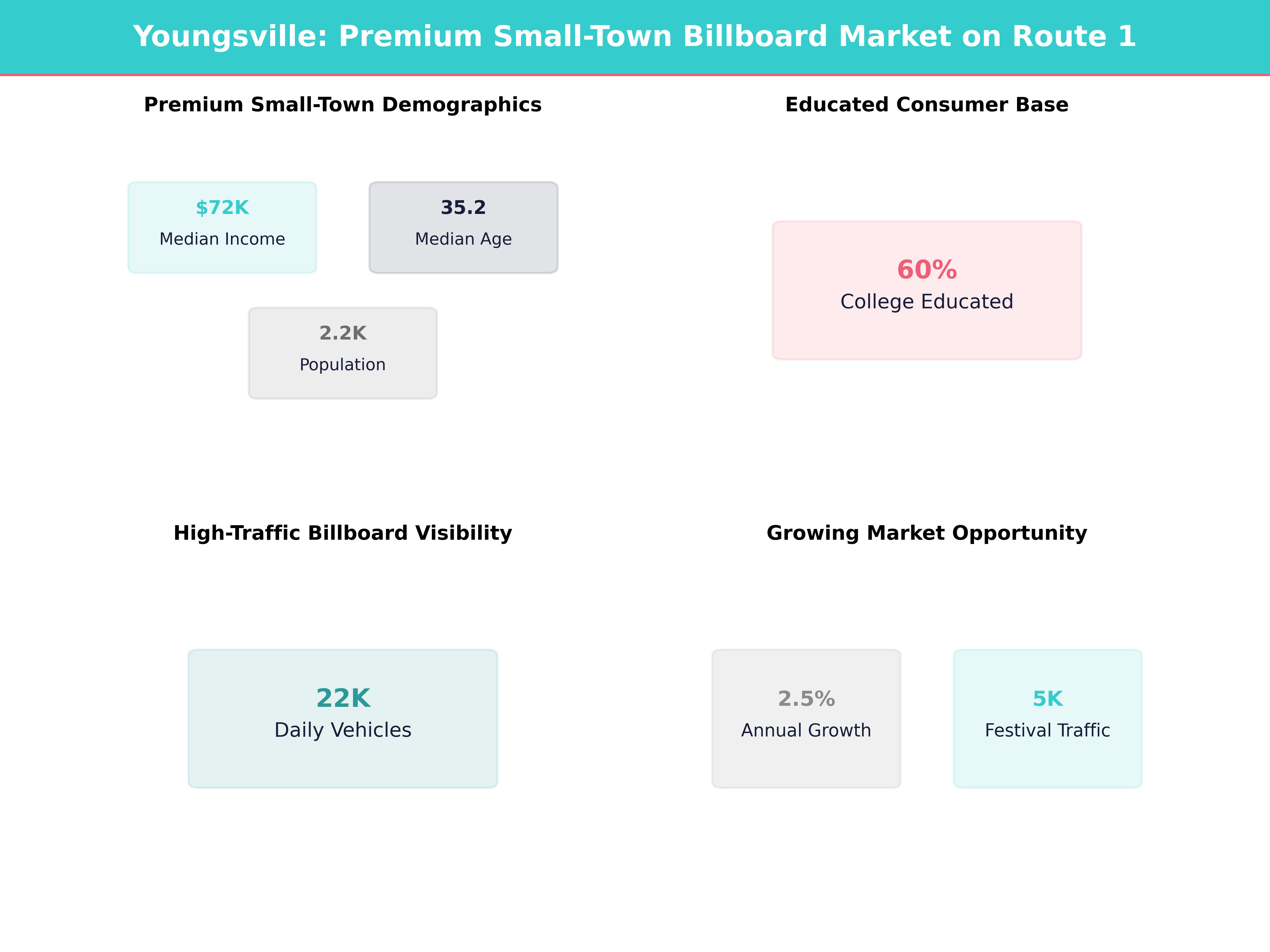 Infographic showing key insights and demographics for North Carolina, Youngsville