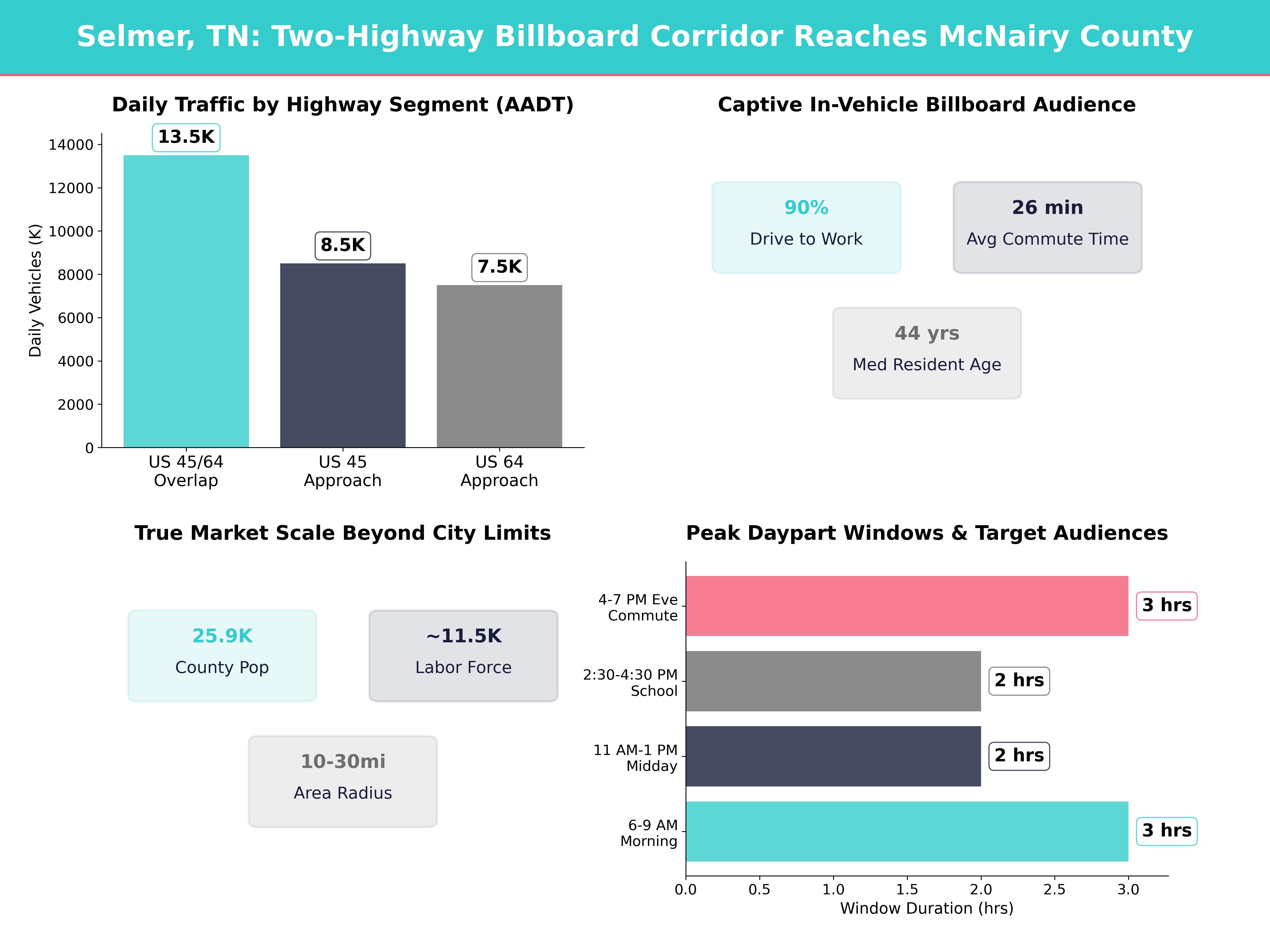 Infographic showing key insights and demographics for Tennessee, Selmer Tn